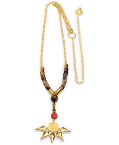 Массивное ожерелье Nectar Nectar New York 18k Gold-Plated Rhys, 24" + 10" extender