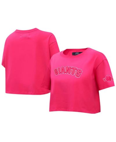 Женская укороченная футболка Pro Standard Pink San Francisco Giants Triple Pink Boxy