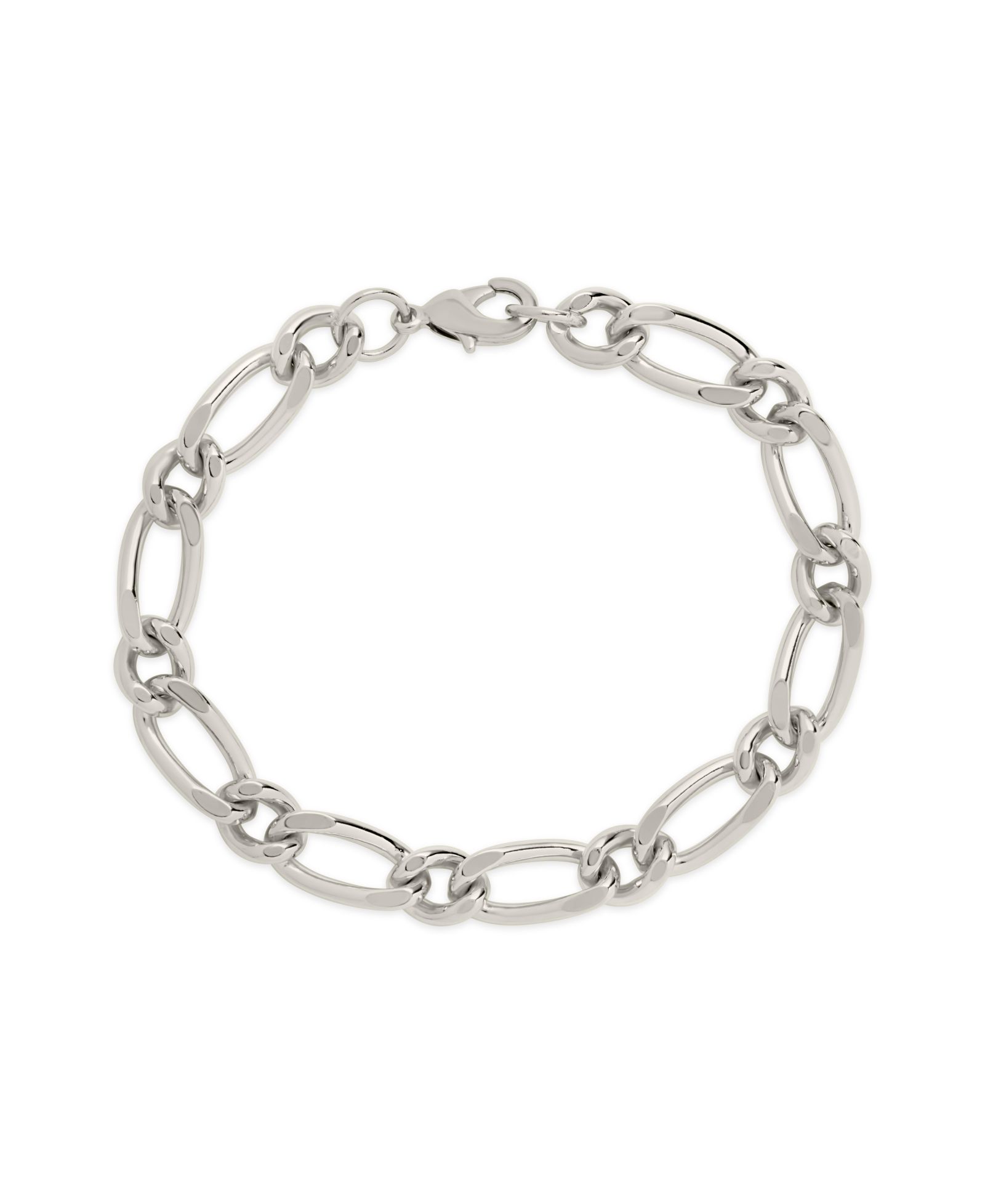 Браслет Sterling Forever 14K Gold Plated or Rhodium Plated Amoura Link