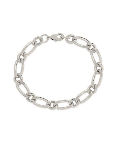 Браслет Sterling Forever 14K Gold Plated or Rhodium Plated Amoura Link