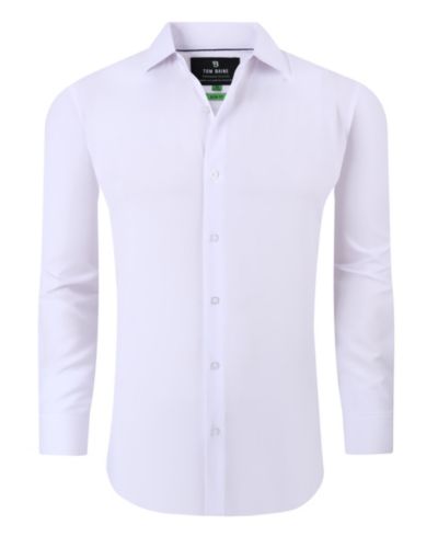Tom Baine Men's Performance Stretch Solid Button-Down Shirt