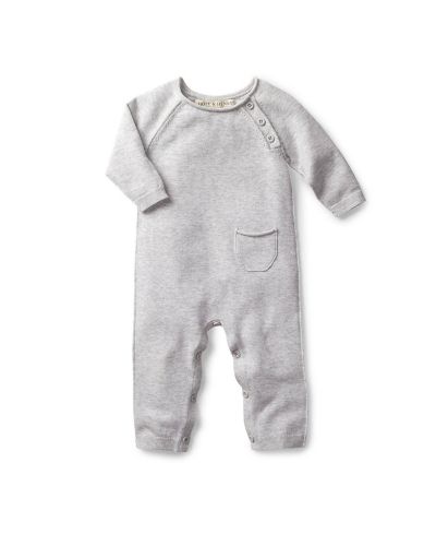 Hope & Henry Baby Girls Hope and Henry Raglan Sweater Romper