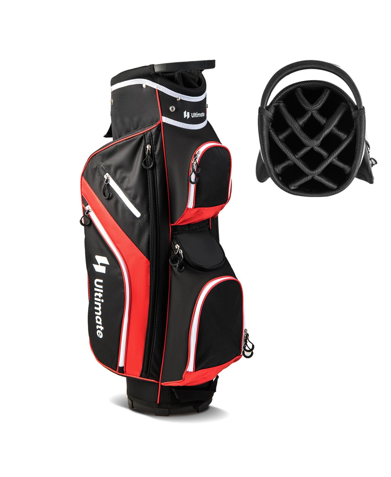 Lightweight Golf Cart Bag with 14 Way Top Dividers 9 Pockets Rain