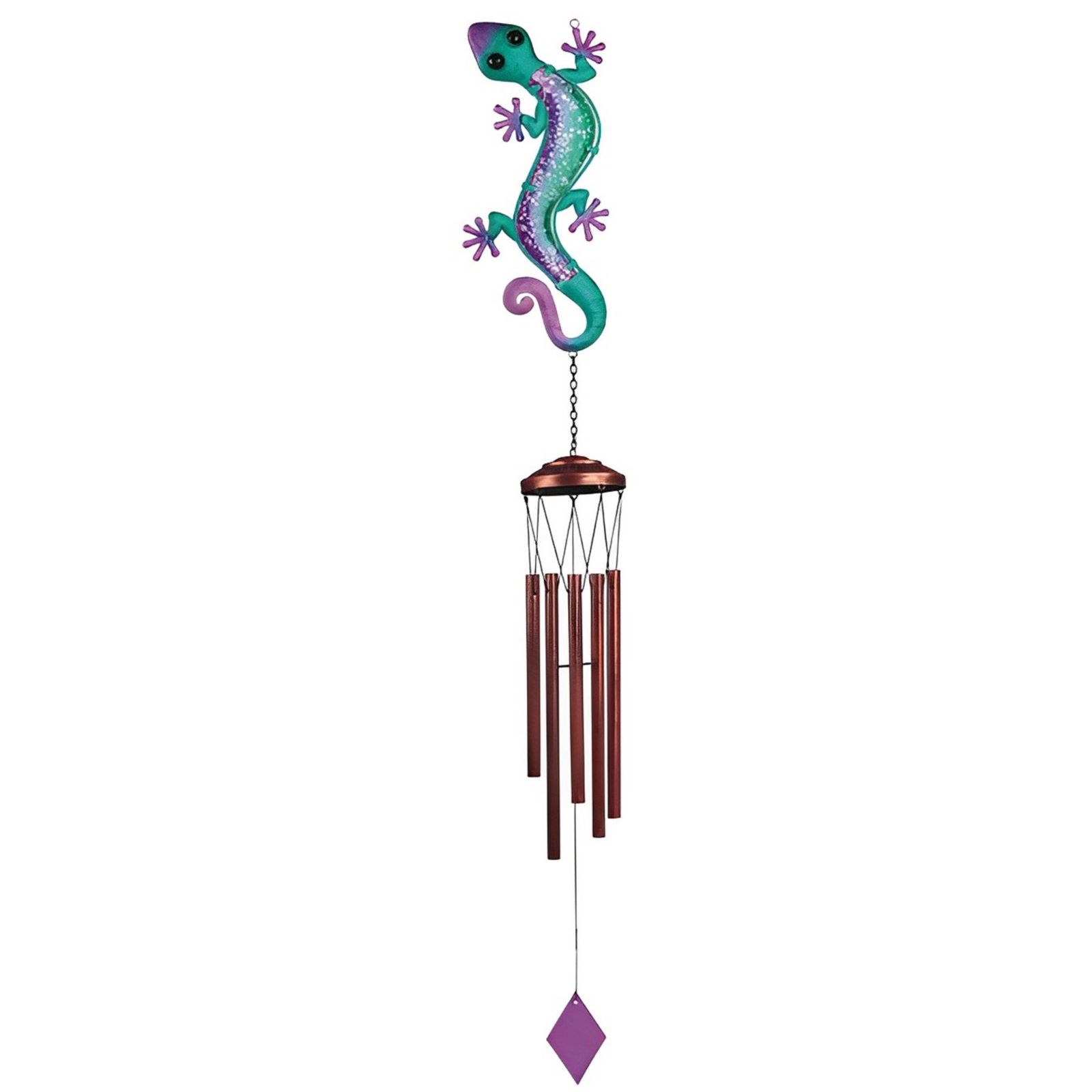 FC Design 40" Long Green Lizard Wind Chime Home Decor Perfect Gift for House Warming, Holidays and Birthdays