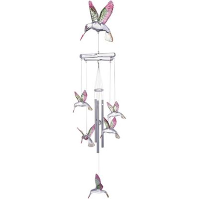 FC Design 19" Long Hummingbird Acrylic Wind Chime Home Decor Perfect Gift for House Warming, Holidays and Birthdays