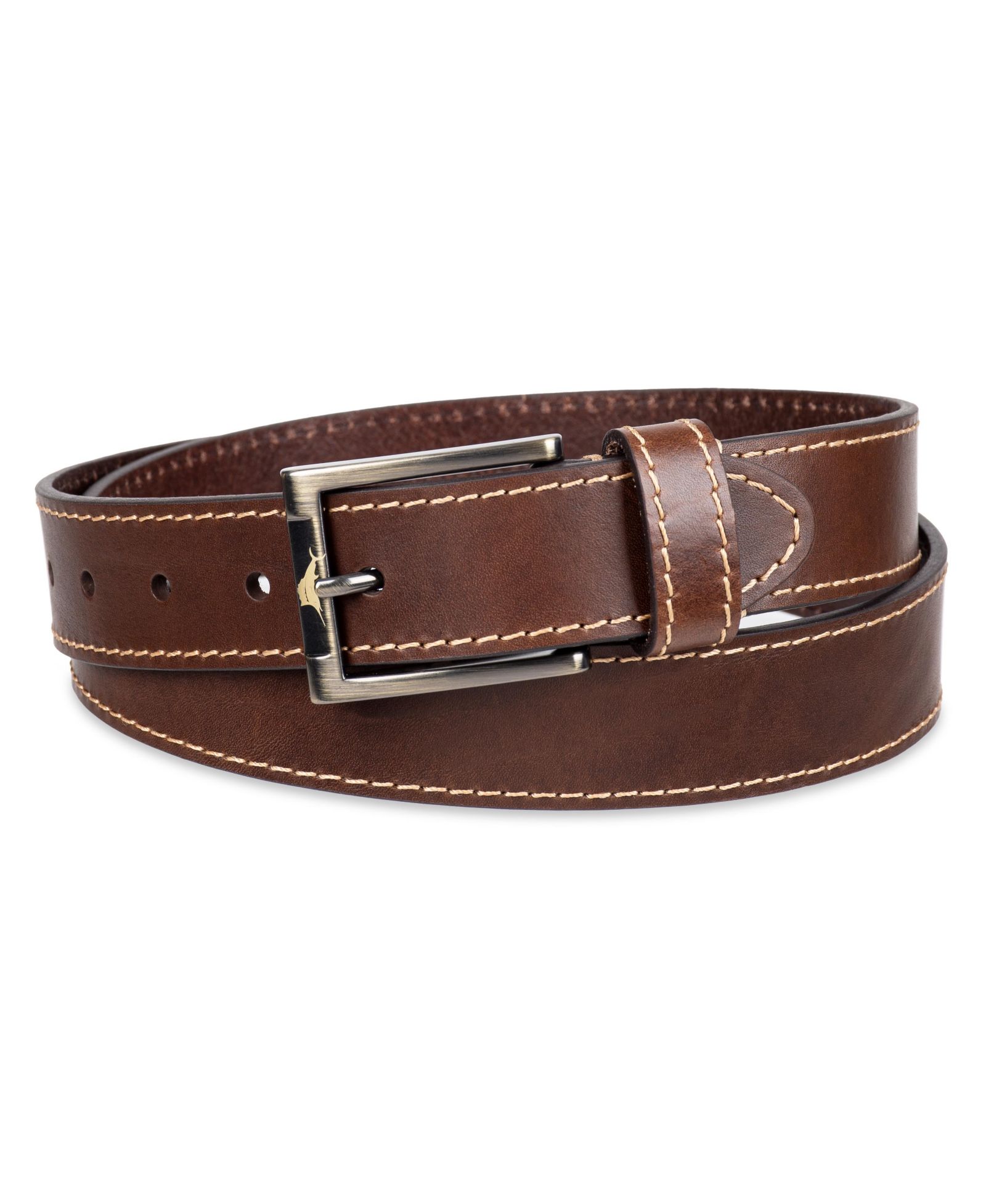 35MM Tommy Bahama Men's Casual Contrast Stitch Cincato Strap Belt