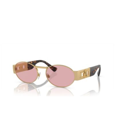 Versace унисекс металлические овальные солнцезащитные очки, VE2264
