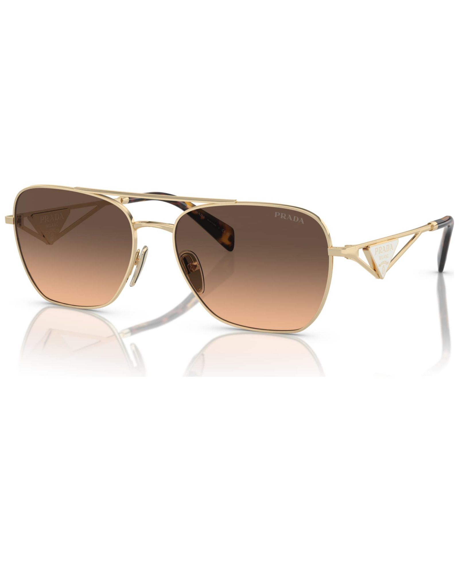 PRADA Rectangular Women's Sunglasses, Gradient PR A50S