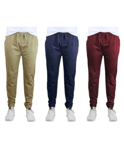 Мужские джоггеры Galaxy By Harvic Slim Fit Basic Stretch Twill, комплект из 3 шт