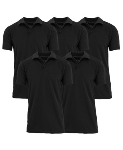 Мужская рубашка-поло Galaxy By Harvic Dry Fit Moisture-Wicking, упаковка 5 шт