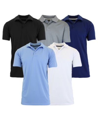 Black, Gray, Navy, Light Blue and White