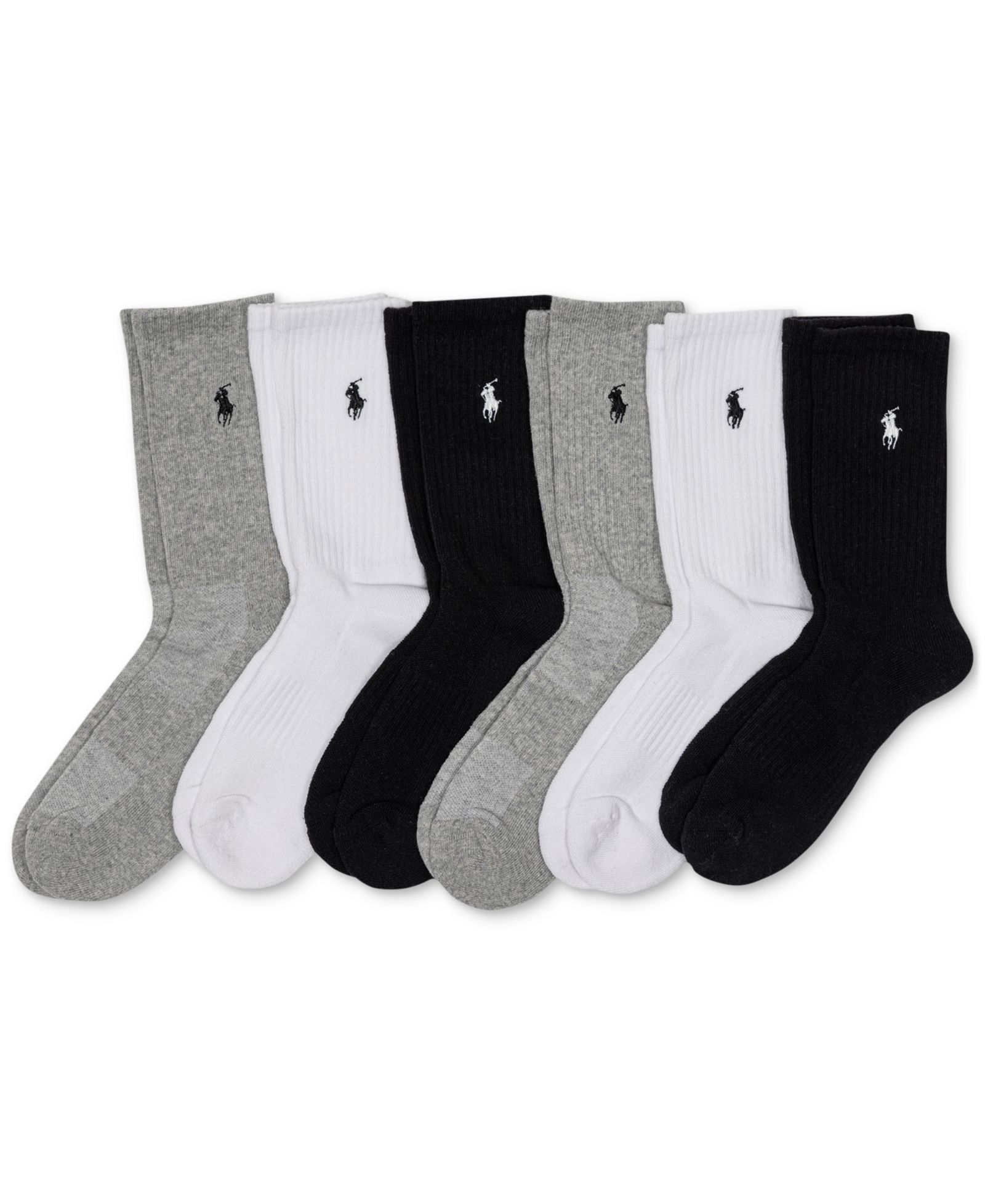 Женские носки Polo Ralph Lauren Cushion Crew, 6 шт.