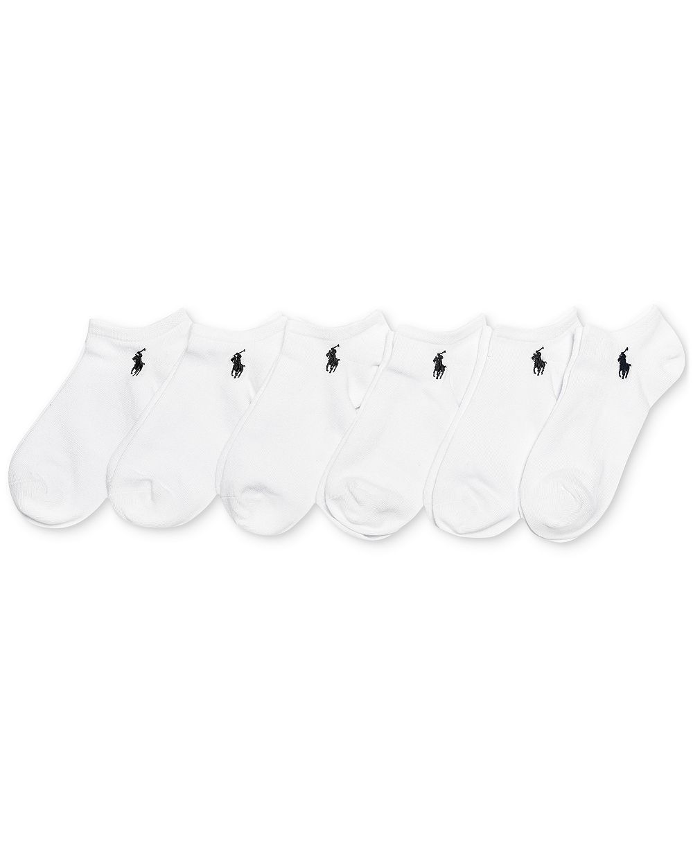 Polo Ralph Lauren Women's 6-Pk. Flat Knit Low-Cut Socks