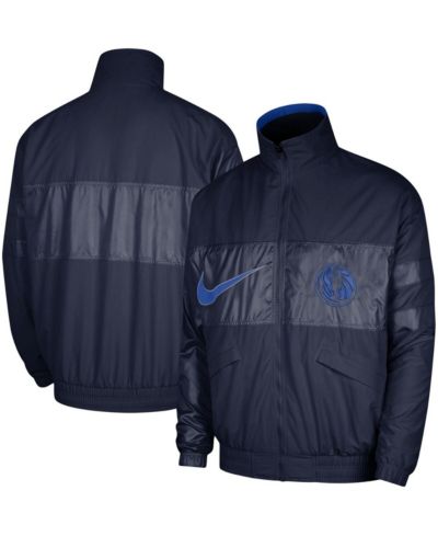 Men's Nike Navy Dallas Mavericks Courtside Versus Capsule Full-Zip Jacket