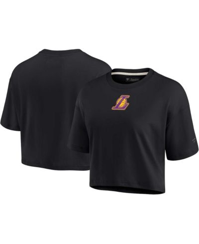 Женская укороченная футболка Fanatics Signature Los Angeles Lakers