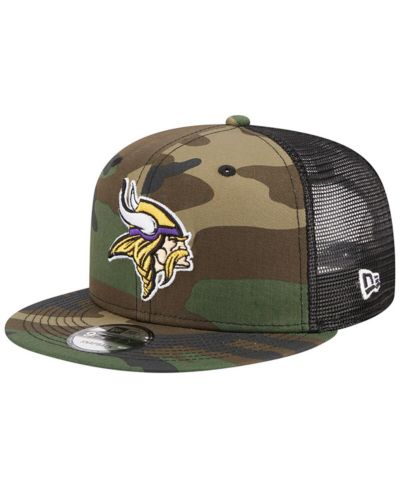 New Era Мужской Camo Minnesota Vikings Main Trucker 9FIFTY Snapback Hat