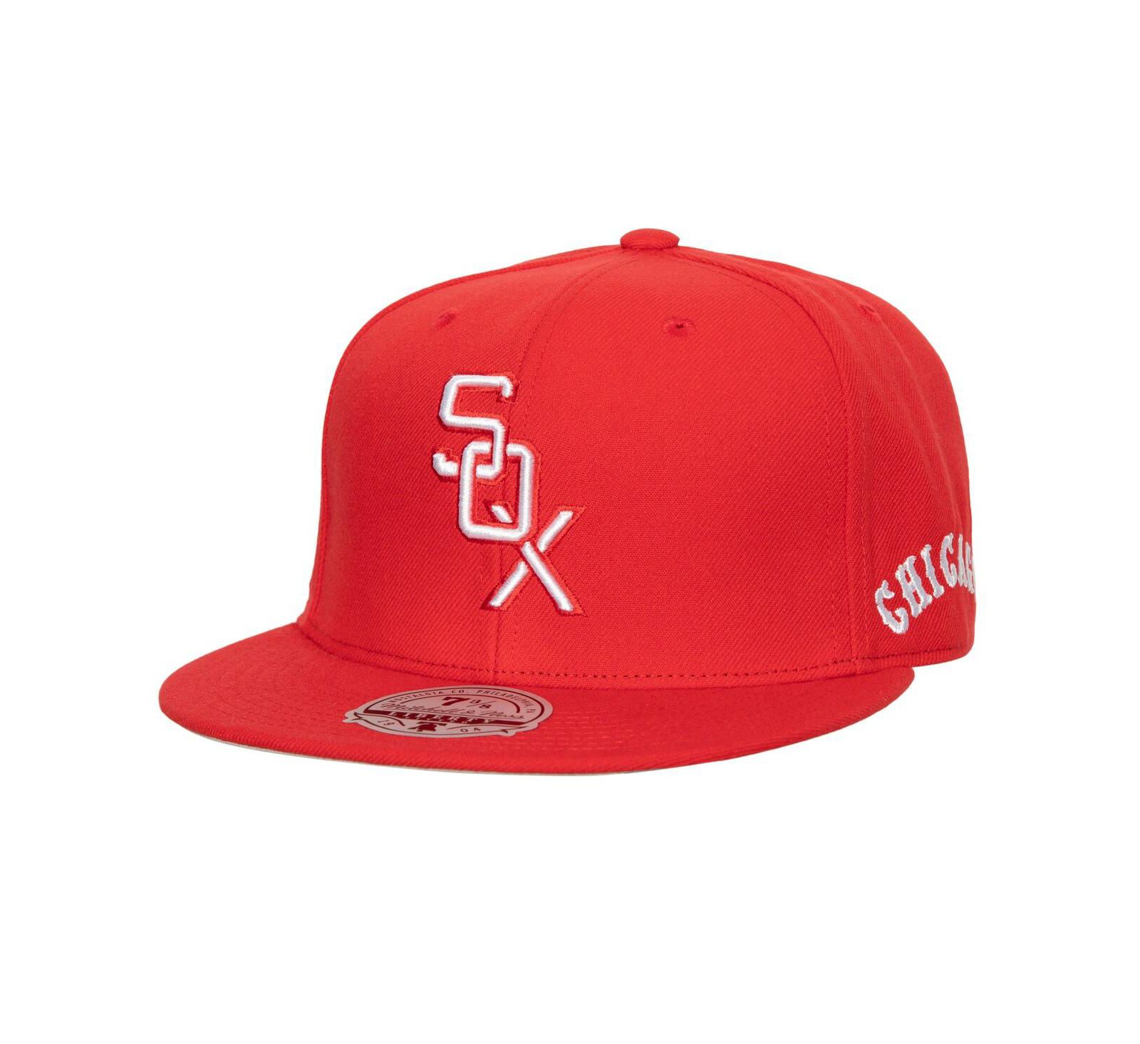 Мужская кепка Mitchell & Ness Red, Chicago White Sox Bases Loaded Fitted Hat