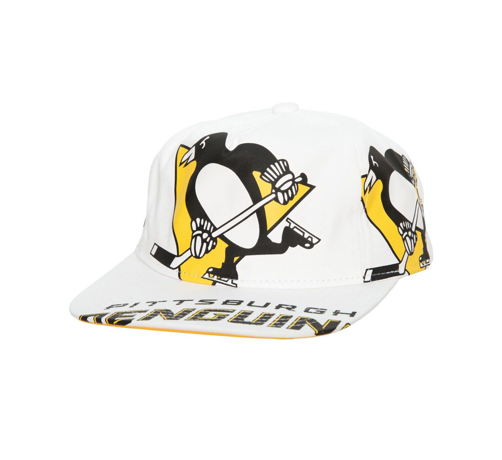 Мужская кепка Mitchell & Ness Pittsburgh Penguins In Your Face Deadstock Snapback