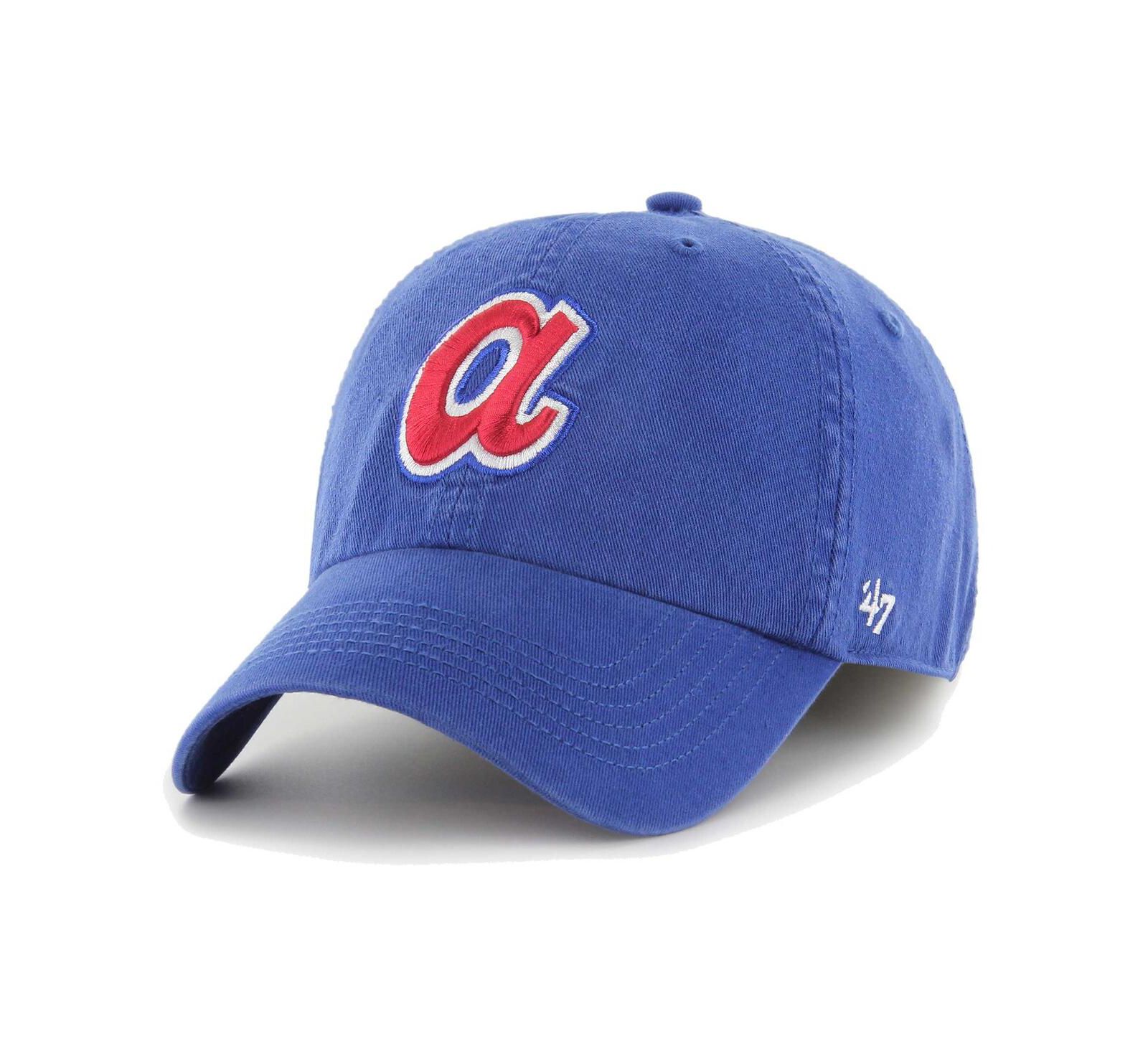 Мужская кепка '47 Brand Royal Atlanta Braves Cooperstown Collection Franchise Fitted