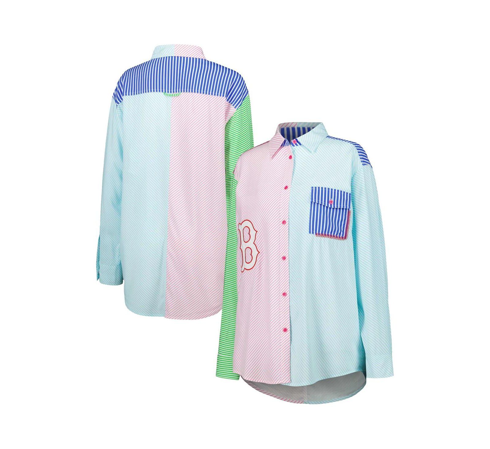 Women's Terez Boston Red Sox Button-Up Shirt