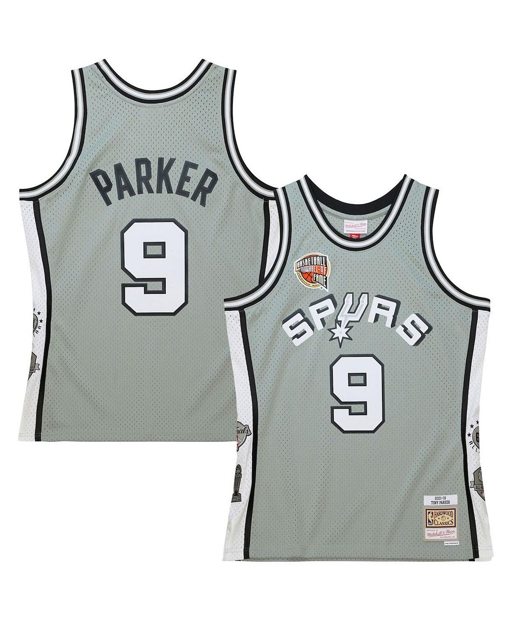 Mitchell & Ness Мужской и Женский джерси Tony Parker San Antonio Spurs Hall of Fame Class of 2023 Throwback Swingman