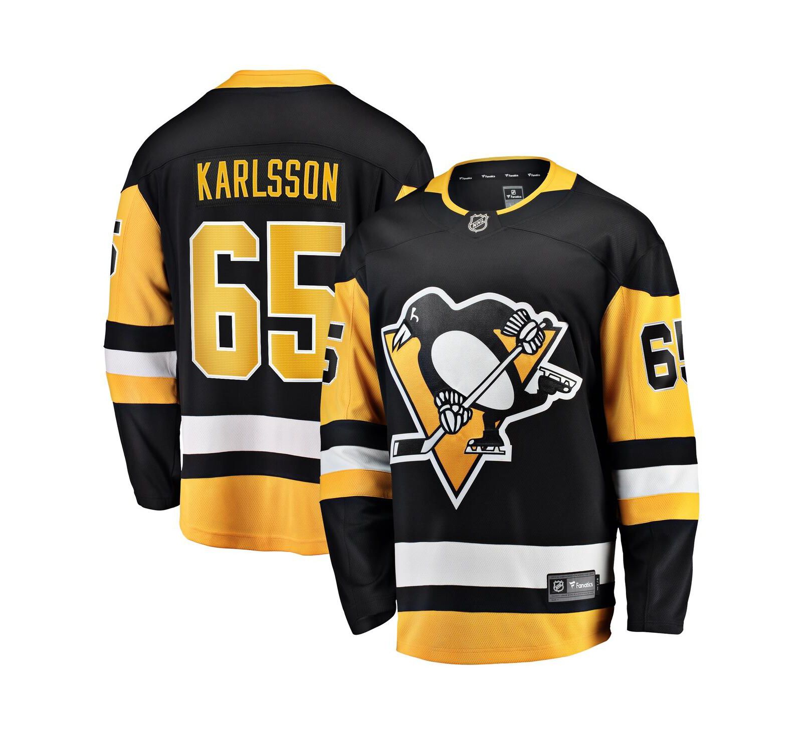 Fanatics Мужская джерси Erik Karlsson Pittsburgh Penguins