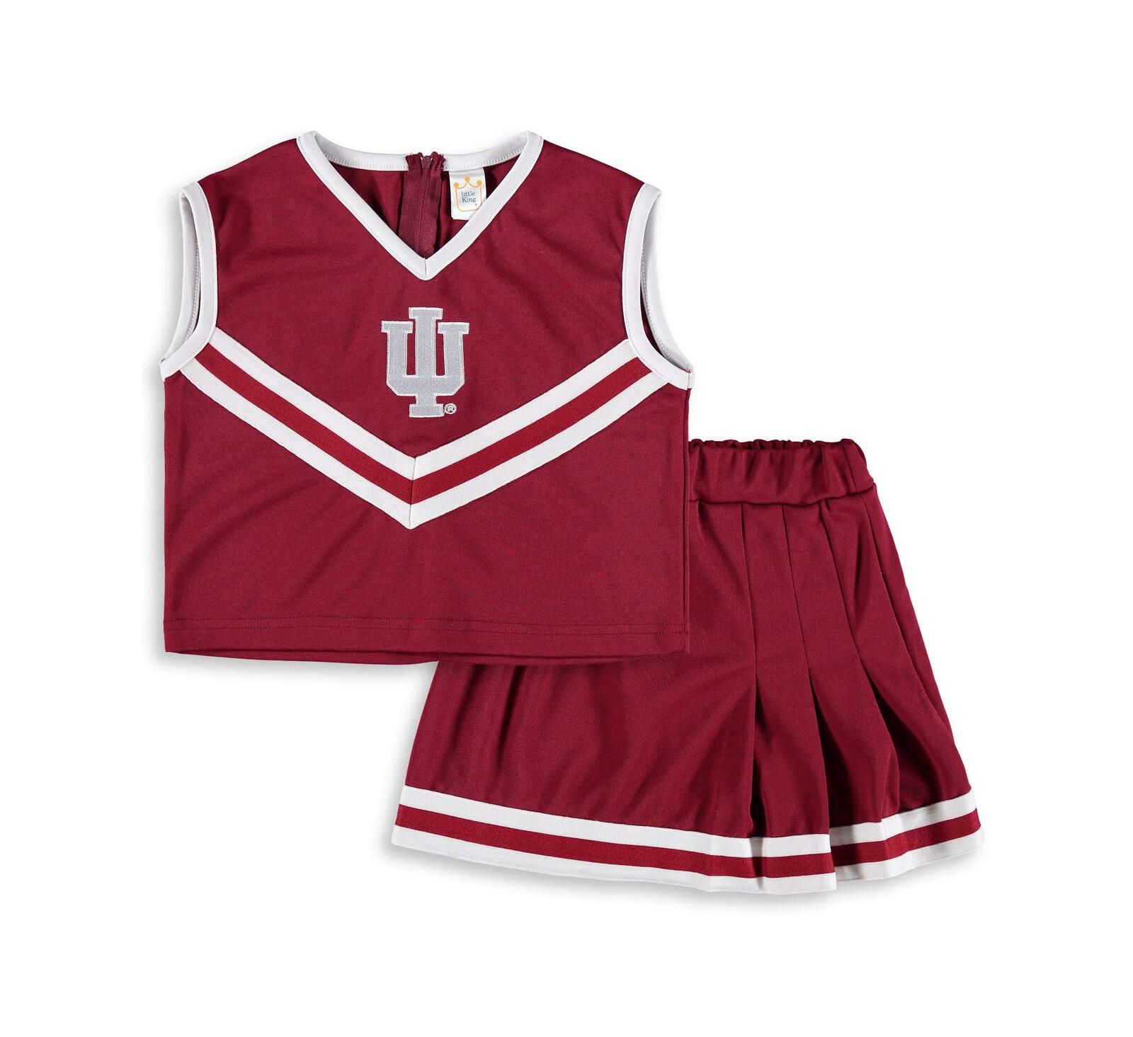 Детский комплект для чирлидинга Little King Apparel Crimson Indiana Hoosiers 2-Piece