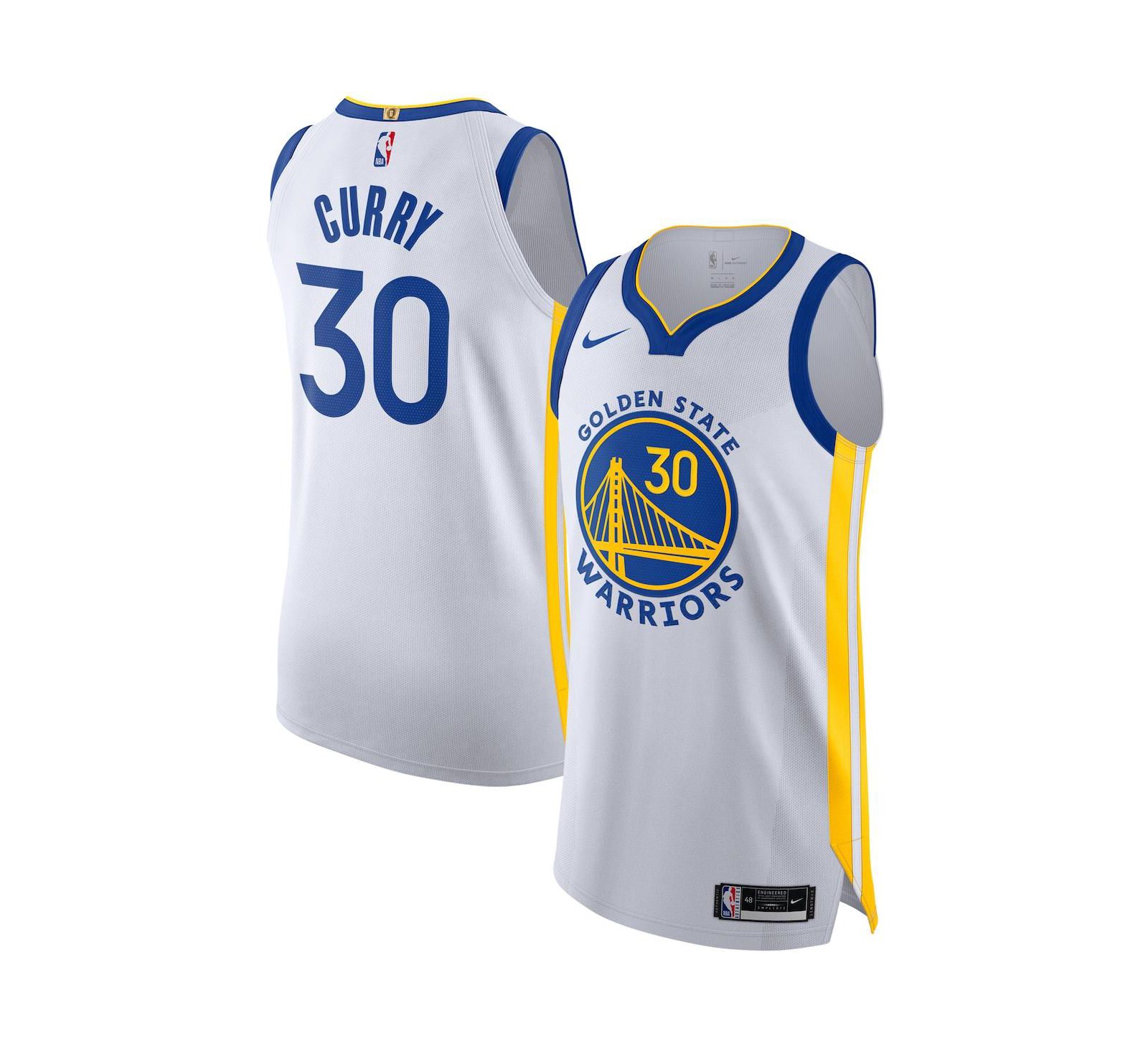 Men's Nike Stephen Curry White Golden State Warriors 2020/21 Authentic Jersey - Association Edition