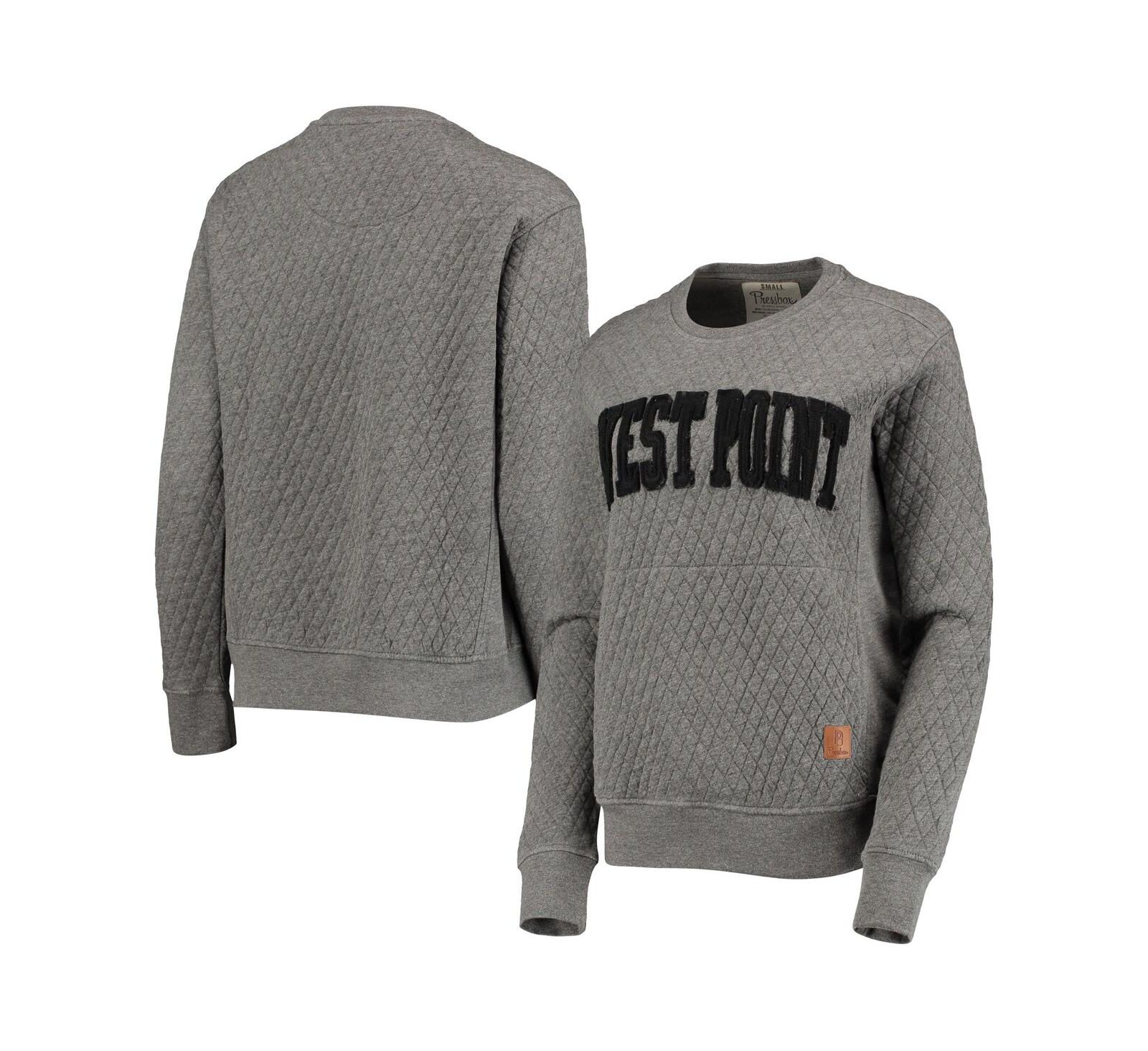 свитшот Pressbox Army Black Knights Moose стеганый, Женский, серый меланж