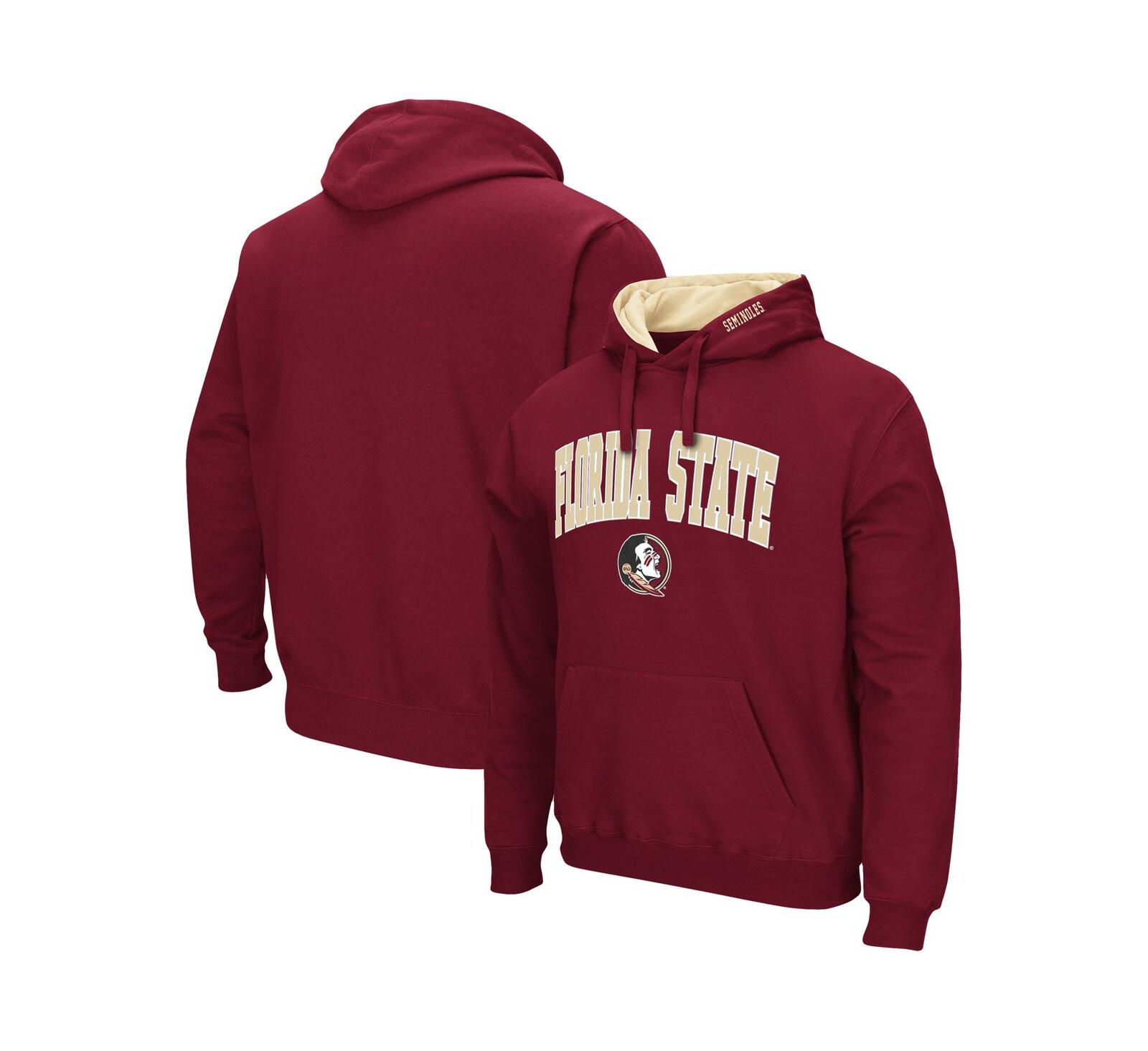 Colosseum Men's  Florida State Seminoles Arch & Logo 3.0 Pullover Hoodie