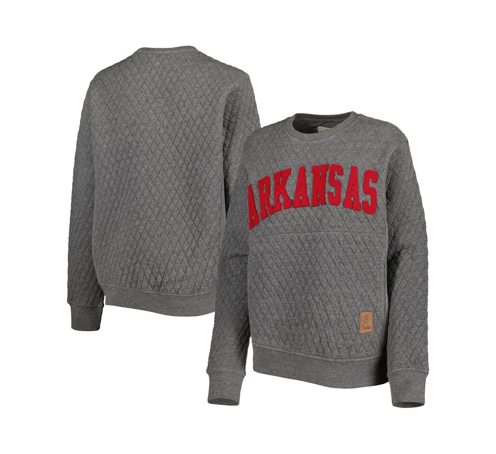 Свитшот Pressbox Women's Arkansas Razorbacks Moose Quilted Pullover