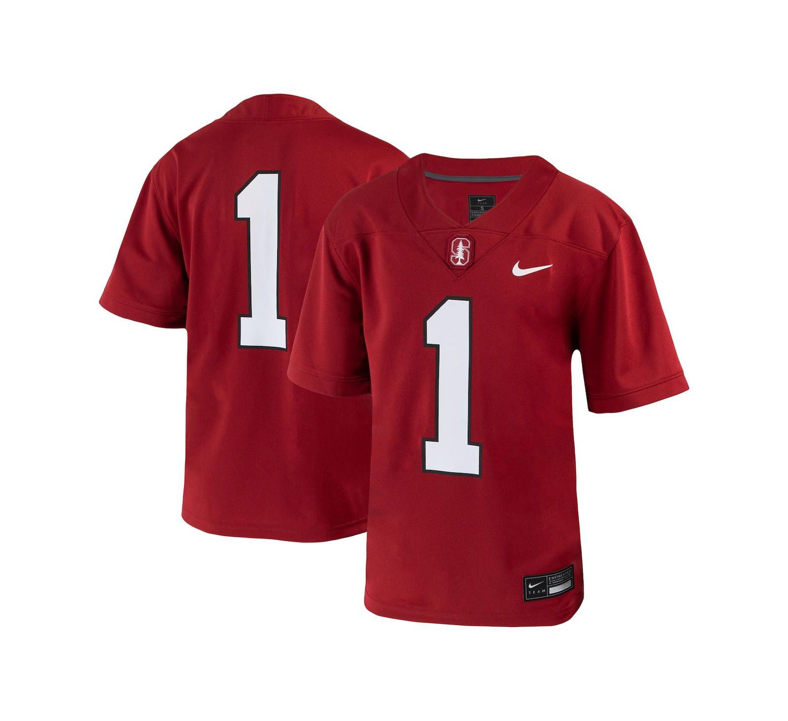 Детская джерси Nike #1 Crimson Stanford Cardinal Untouchable Football