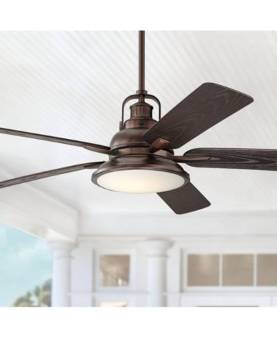 Casa Vieja Потолочный вентилятор Wind and Sea 60" 5 Blade LED Light Remote Control Oil Rubbed Bronze Finish