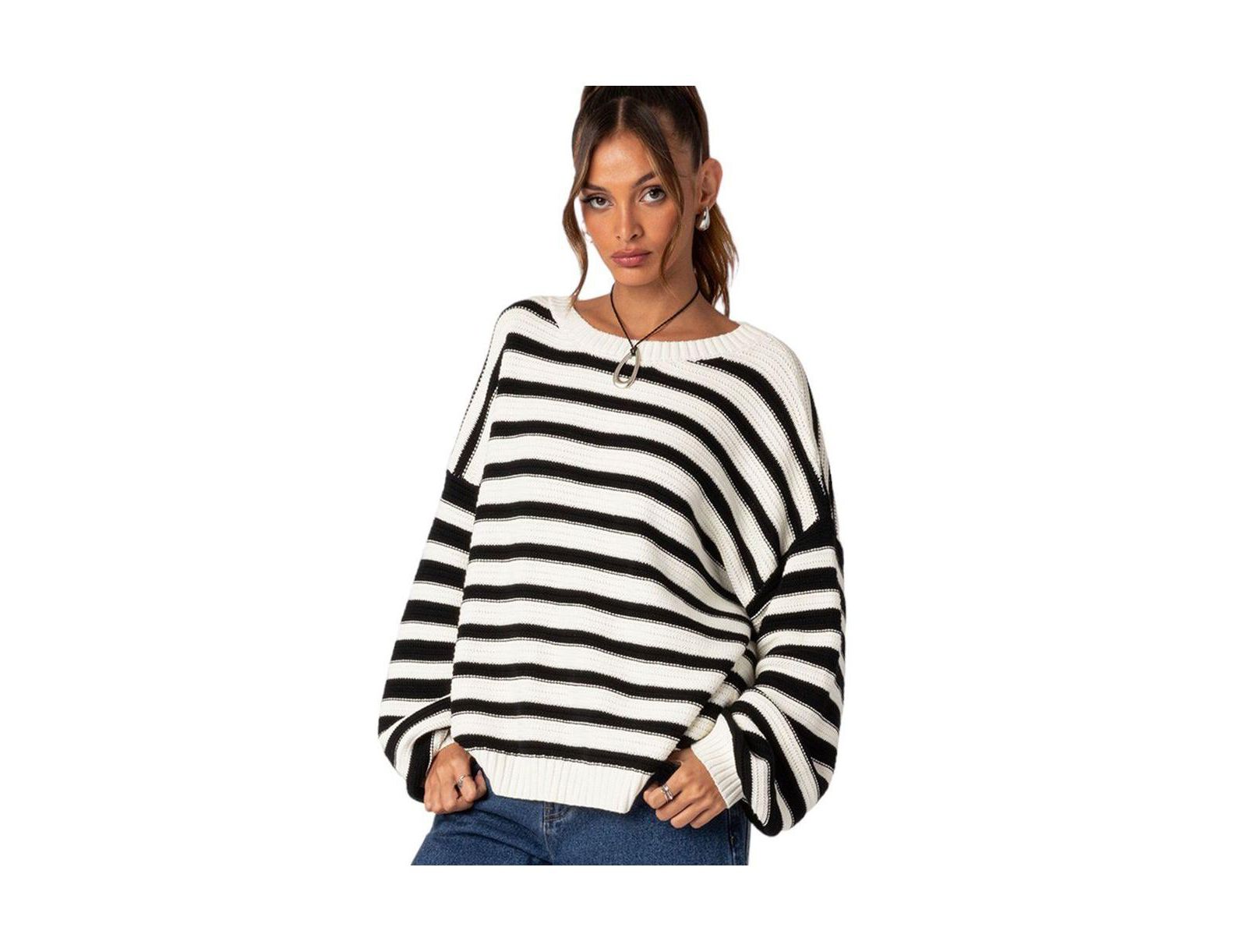 Edikted Womens Aerin Oversized Sweater