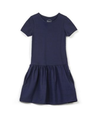 Mightly Girls Fair Trade Organic Cotton Short Sleeve Drop Waist Dress