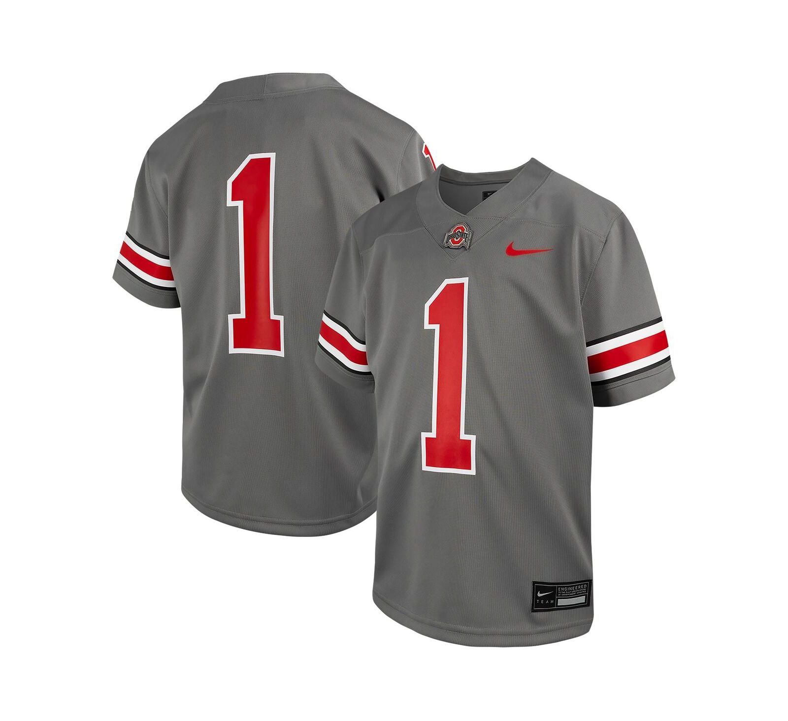 Nike футбольная джерси Preschool #1 Steel Ohio State Buckeyes Alternate Untouchable