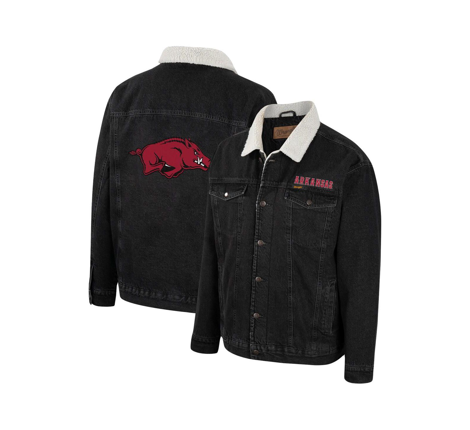 Джинсовая куртка Colosseum x Wrangler Men's Charcoal Arkansas Razorbacks Western Button-Up