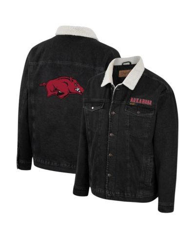 Джинсовая куртка Colosseum x Wrangler Men's Charcoal Arkansas Razorbacks Western Button-Up