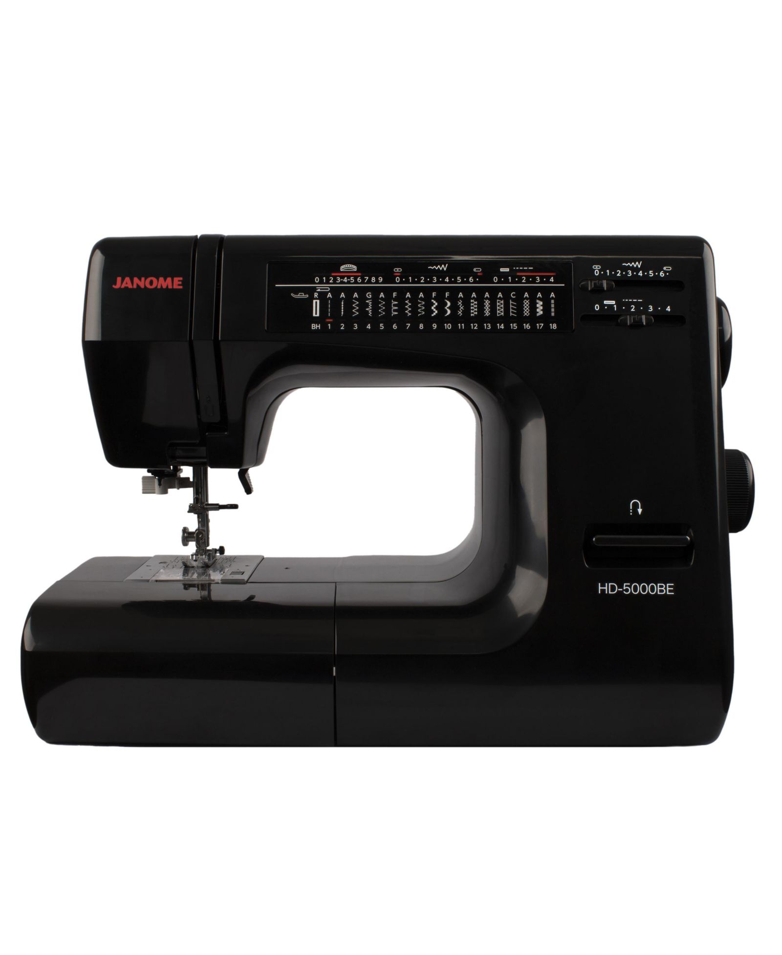 Janome HD5000BE Black Edition Heavy Duty Mechanical Sewing Machine