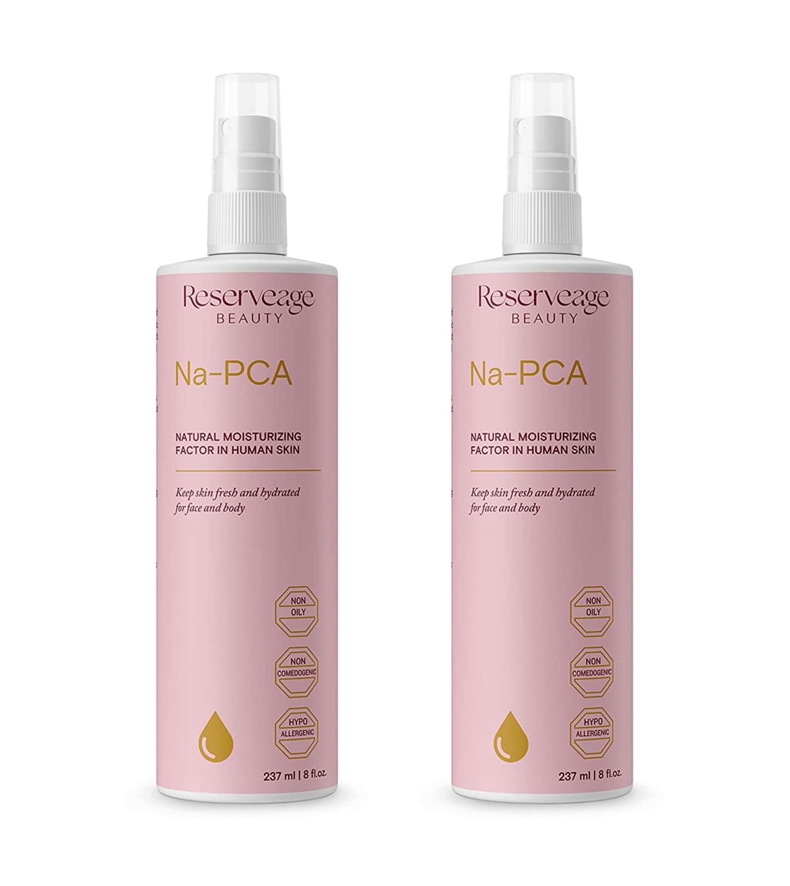Reserveage Na-PCA Спрей-лосьон для тела с маслом эвкалипта 8 Fl Oz (2 шт.)