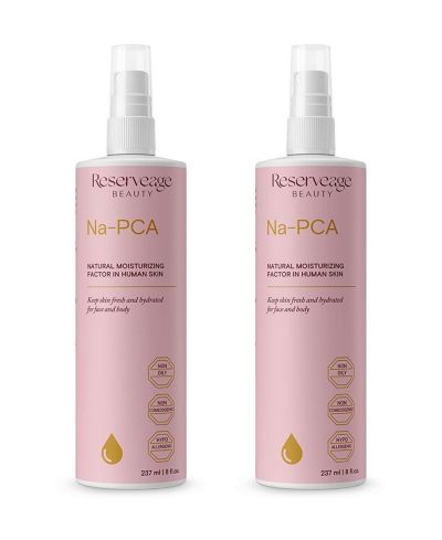 Reserveage Na-PCA Spray - Moisturizing Body Lotion for Dry Skin - Anti Aging Face Moisturizer with Eucalyptus Essential Oil, 8 Fl Oz (Pack of 2)