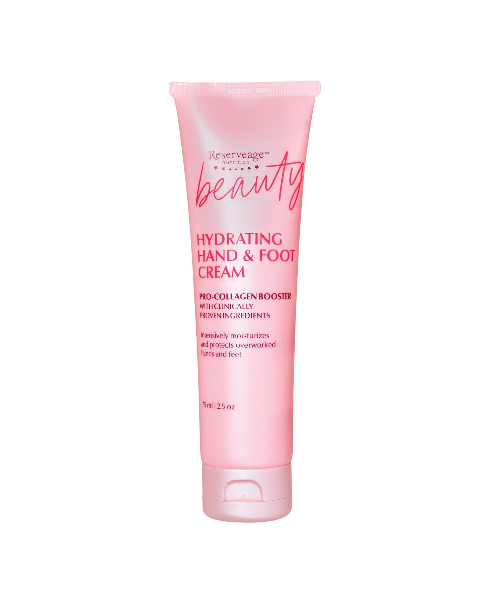 Reserveage Hydrating Hand and Foot Cream with Pro-Collagen Booster and Micro-Encapsulated Copper Peptides, Protects with Measurable Results, 2.5 Oz