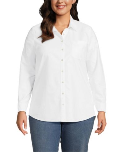 Рубашка Lands' End Plus Size Oxford