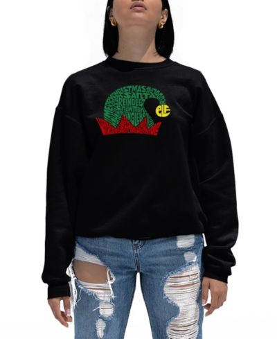 Женский свитшот LA Pop Art Christmas Elf Hat