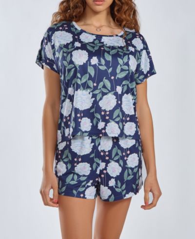 Женский комплект из топа и шорт iCollection Ultra Soft 2 Piece