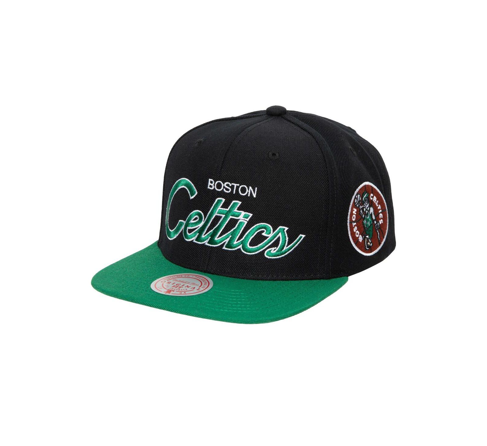 Мужская кепка Mitchell & Ness Boston Celtics Hardwood Classics MVP Team Script 2.0 Snapback, черная