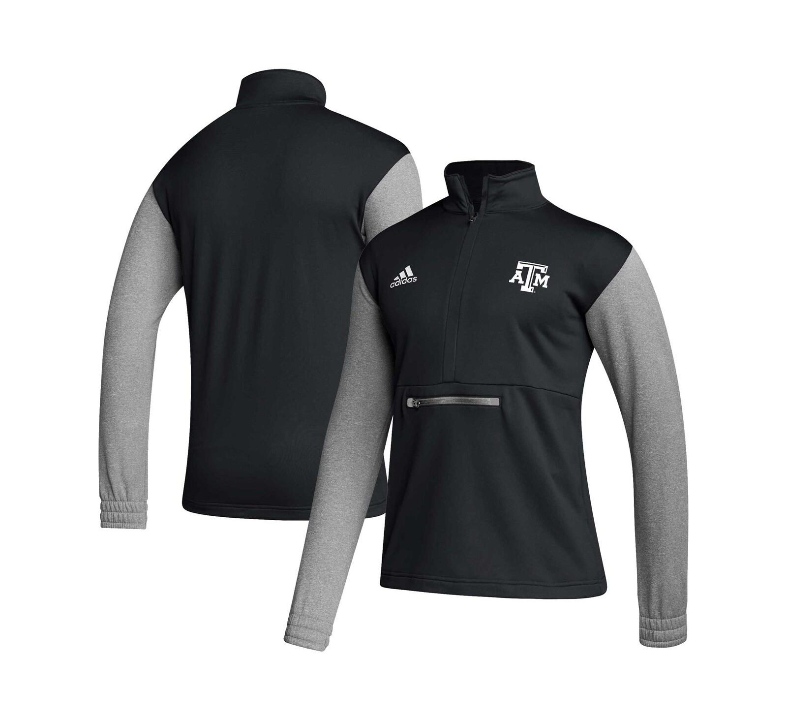 adidas Мужские черные шорты Texas A&M Aggies Sideline AEROREADY с полумолнией