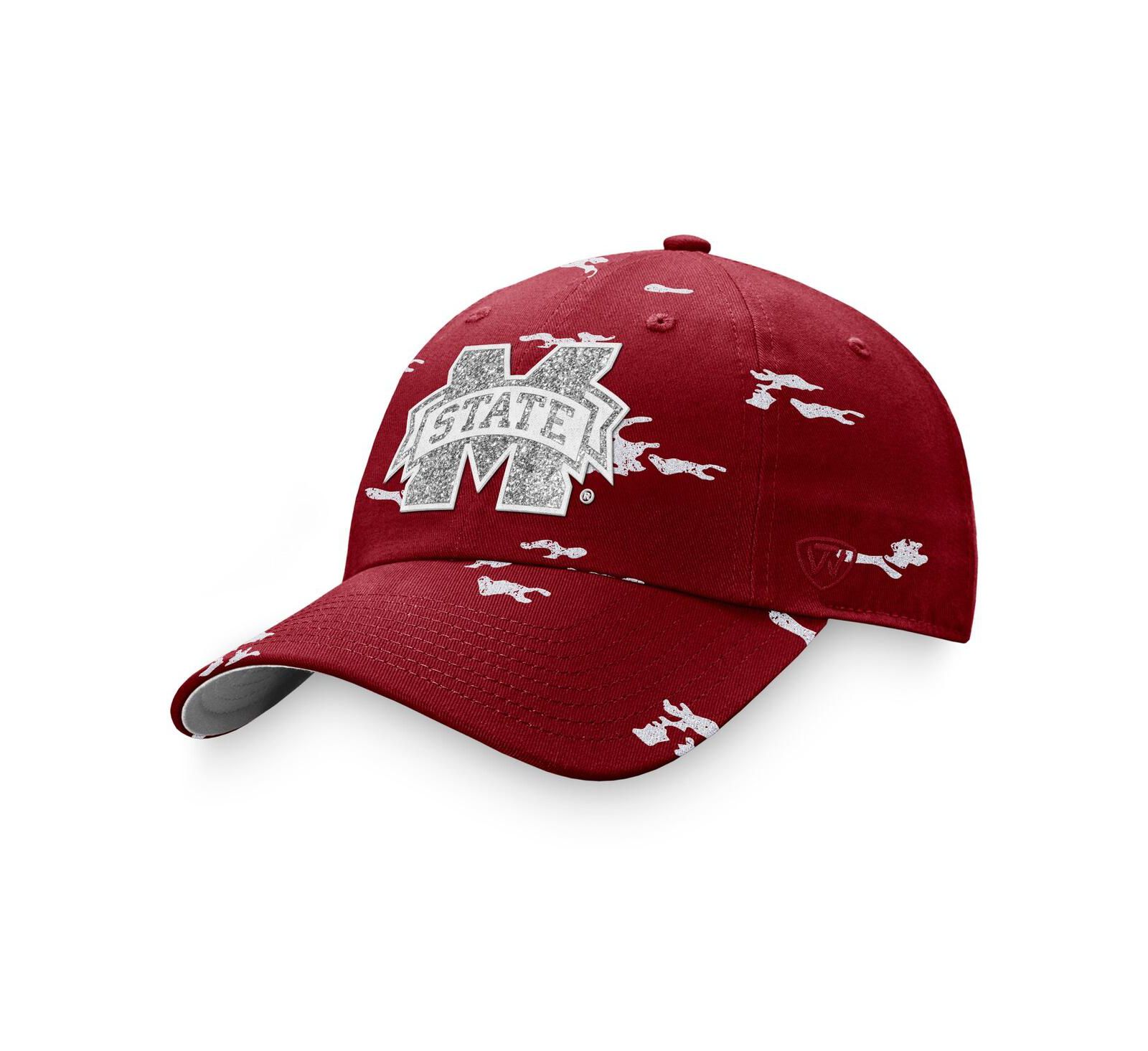 Женский Top of the World Maroon Mississippi State Bulldogs OHT Military-Inspired Appreciation Betty Adjustable Hat
