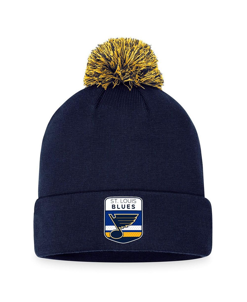 Мужская вязаная шапка Fanatics Navy St. Louis Blues 2023 NHL Draft