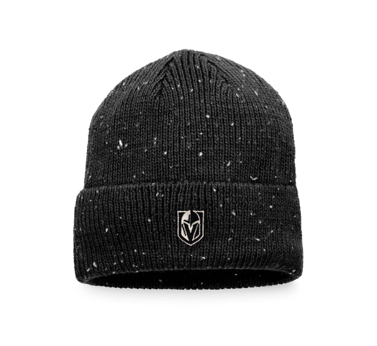 Мужская вязаная шапка Fanatics Black Vegas Golden Knights Authentic Pro Rink Pinnacle
